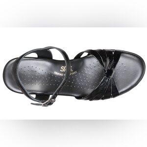 SAS Strippy Quarter Strap Wedge Sandal Size 8